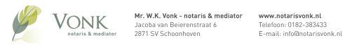 Vonk, MR W.K. notaris & mediator